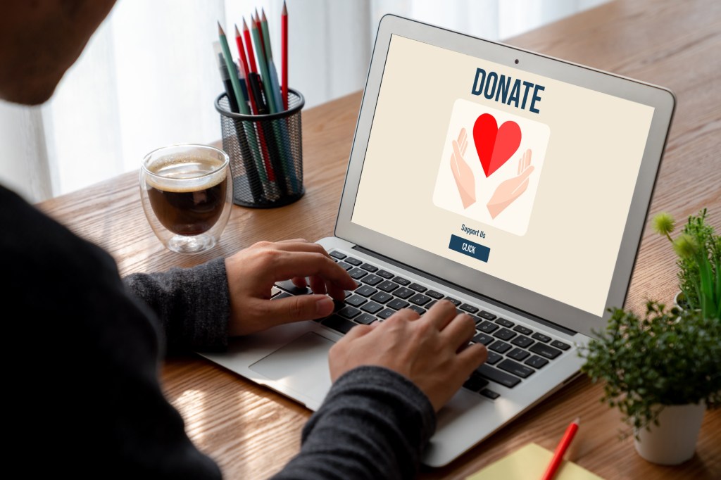 Online donation platform offer modish money sending system for people to transfer on the internet